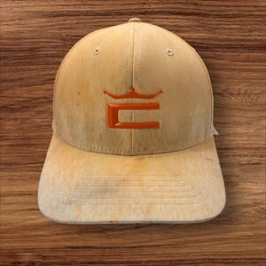 Cobra Golf Hat Adjustable custom SnapBack Cap orange‎ distressed look